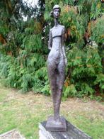 Naakte jonge vrouw - 79.5 cm - Sculptuur, Tuin en Terras, Ophalen of Verzenden, Nieuw, Steen, Mensenbeeld