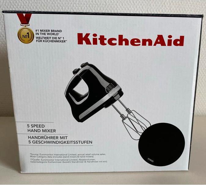 KitchenAid mixer noir neuf, Elektronische apparatuur, Keukenmixers, Ophalen of Verzenden