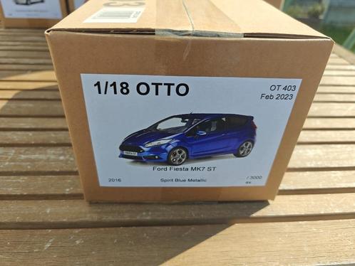 Otto OT403  Ford Fiesta Mk7 ST Spirit Blue Metallic 2016, Hobby en Vrije tijd, Modelauto's | 1:18, Nieuw, Auto, OttOMobile, Ophalen of Verzenden