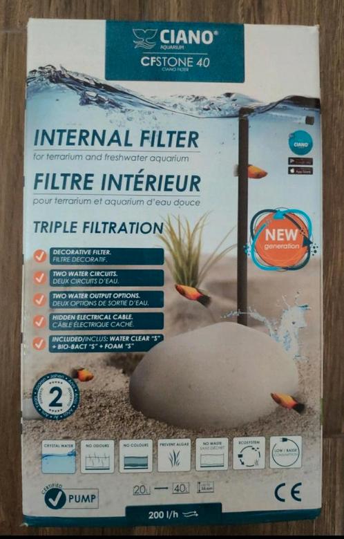 Filtre aquarium CF Stone 40 ciano, Animaux & Accessoires, Poissons | Aquariums & Accessoires, Comme neuf, Enlèvement ou Envoi