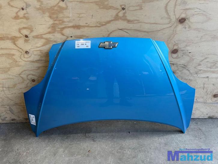CHEVROLET MATIZ Blauw 12U motorkap 2005+, Auto-onderdelen, Carrosserie, Motorkap, Chevrolet, Gebruikt, Ophalen of Verzenden