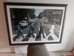 Poster The Beatles Abbey Road, Verzamelen, Ophalen, Met lijst, Deurposter of groter, Rechthoekig Liggend