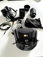 Nikon D3100 + 18-55 mm + 55-200 mm + beschermtas, TV, Hi-fi & Vidéo, Comme neuf, Reflex miroir, Enlèvement ou Envoi, Nikon