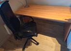 Bureau + bureaustoel, Huis en Inrichting, Bureaus, Ophalen, Bureau