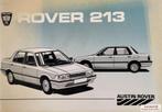 Handboek Rover 213 - 213S - 213SE (Nederlands) instructieboe, Enlèvement ou Envoi