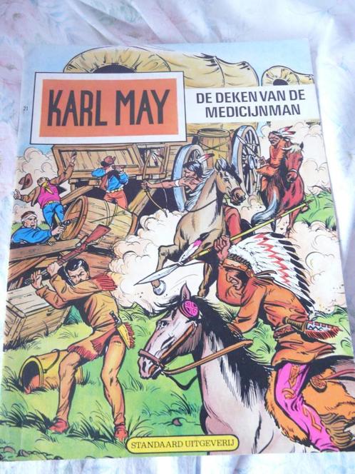 Karel May 7 strips nrs 21/32/41/53/63/66 en 67, Boeken, Stripverhalen, Gelezen, Meerdere stripboeken, Verzenden