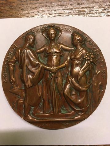 Médaille bronze 1897 rare 