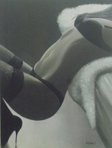 olieschilderij pretty woman 2 (60x80 cm) beschikbaar voor biedingen