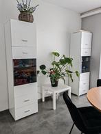 Complete vergaderset: ronde tafel+ 4 stoelen+ 2 kolomkasten, Huis en Inrichting, Ophalen, Zo goed als nieuw, Tijdloos en stijlvol