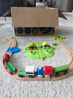 Houten treinspoor met trein en nog extra’s, Ophalen