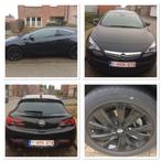 Opel astra gtc 2017.zwart,leder,1.4,, Auto's, Lederen bekleding, Zwart, Zwart, Leder