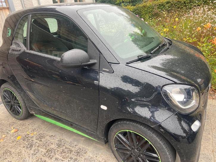 Smart Fortwo EQ(EV) te huur, Auto's, Smart, Particulier, ForTwo, Elektrisch, Coupé, 2 deurs, Automaat, Zwart, Zwart, Leder, BTW verrekenbaar
