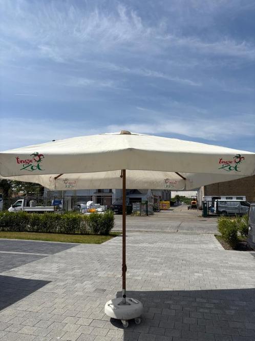 Grote parasol Brugse Zot !!!, Tuin en Terras, Parasols, Zo goed als nieuw, Parasolvoet, Ophalen