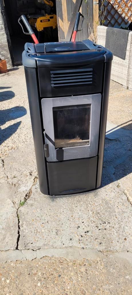 Kachel Extraflame Viviana Evo 11,4kw, Huis en Inrichting, Kachels, Zo goed als nieuw, Vrijstaand, Pelletkachel, Overige brandstoffen