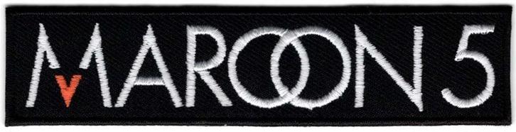 Maroon 5 stoffen opstrijk patch embleem, Verzamelen, Muziek, Artiesten en Beroemdheden, Nieuw, Kleding, Verzenden