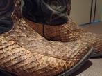 Cowboyboots Texas in slangenleder, handgemaakt,  maat 39., Kleding | Dames, Schoenen, Ophalen, Zo goed als nieuw