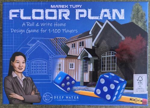 Floor Plan, Hobby en Vrije tijd, Gezelschapsspellen | Bordspellen, Zo goed als nieuw, Een of twee spelers, Drie of vier spelers
