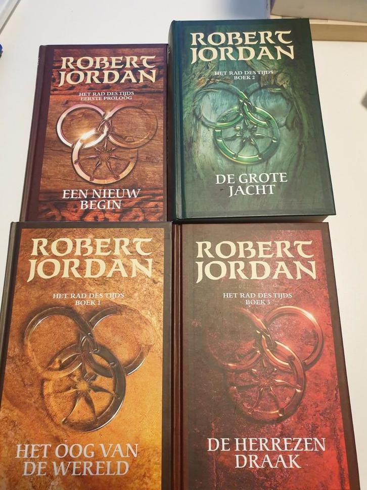4 x Robert Jordan HC - HET RAD DES TIJDS Proloog + 1 tem 3, Boeken, Fantasy, Zo goed als nieuw, Ophalen of Verzenden