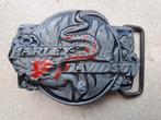 Vintage belt buckle Harley Davidson Harmony Design 1989, Motos