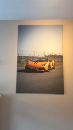 Canvas Lamborghini  120x80, Antiek en Kunst, Kunst | Tekeningen en Fotografie, Ophalen of Verzenden