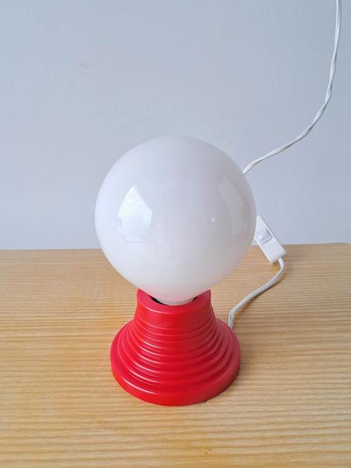 Vintage tafellampje lamp, Huis en Inrichting, Lampen | Tafellampen, Zo goed als nieuw, Glas, Ophalen of Verzenden