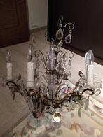 ✨ Betoverende Kristallen Luchter + 2 Stijlvolle Wandlampjes, Ophalen, Gebruikt, Glas