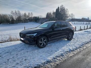 Volvo XC60 - Plug-in T6 - R-Design lease, Auto's, Automaat, 42 g/km, Zwart, Leder