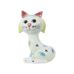 Italiaans Keramiek Poes Spaarpot Katten Beeld Quadrifoglio, Enlèvement ou Envoi, Utilisé, Pierre, Poterie ou Céramique, Animal