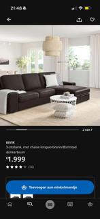 IKEA zetel,  met Chaise Longue, Enlèvement, Utilisé, Cuir