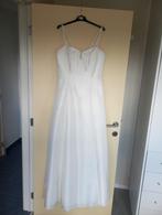 TROUWKLEED MERK VALERIE MAAT 42 MET KORSET EN OPBERGZAK, Kleding | Dames, Trouwjurk, Beige, Gedragen, Ophalen