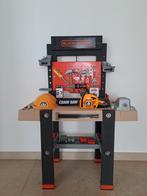 Werkbank Smoby + kettingzaag + helm, Kinderen en Baby's, Ophalen, Zo goed als nieuw