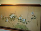 Scène japonaise ancienne sur soie et papier, Antiquités & Art, Art | Art non-occidental, Enlèvement