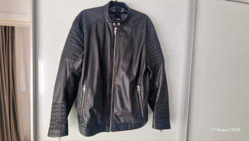 Veste en cuir Hugo Boss taille 54 - L, Vêtements | Hommes, Vestes | Été, Comme neuf, Taille 52/54 (L), Noir, Enlèvement ou Envoi