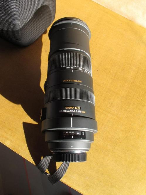 Sigma DG 150-500 mm zoomlens, Audio, Tv en Foto, Foto | Lenzen en Objectieven, Zo goed als nieuw, Telelens, Zoom, Ophalen