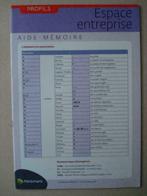 20. Profils Espace Entreprise Aide-mémoire Pelckmans, Livres, Livres scolaires, Envoi, Utilisé, Secondaire, Économie