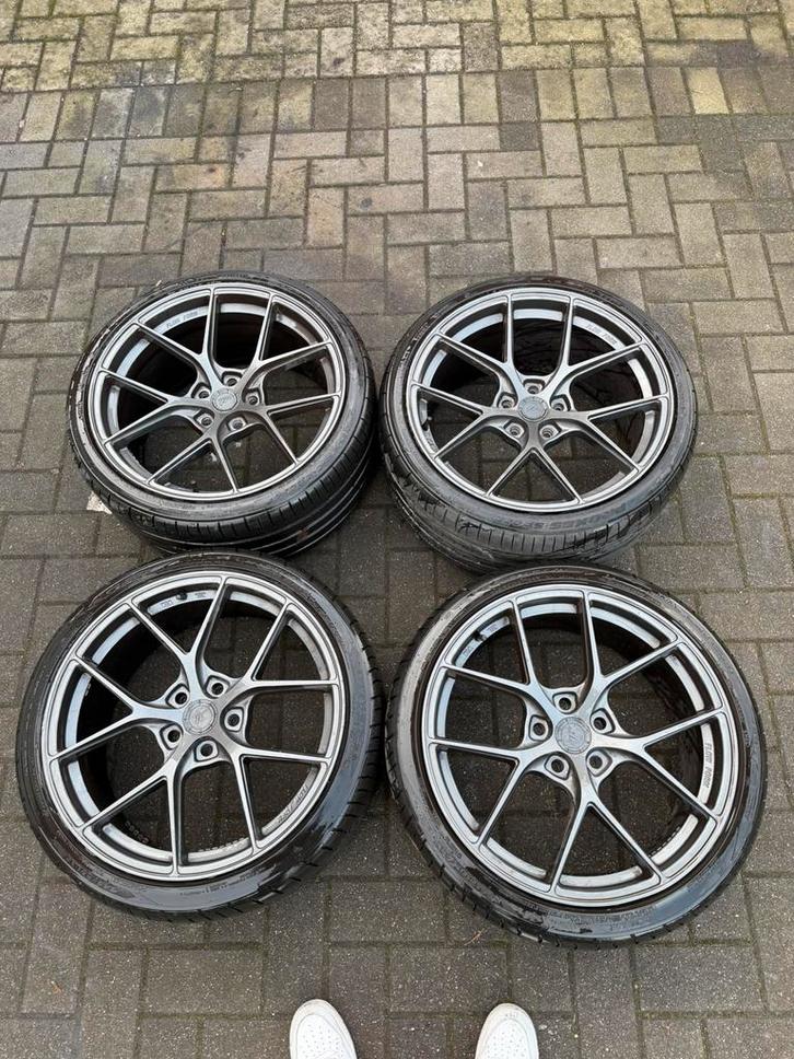 Jr velgen breedset 5x112, Auto-onderdelen, Banden en Velgen, Banden en Velgen, Zomerbanden, 19 inch, 275 mm, Personenwagen, Gebruikt