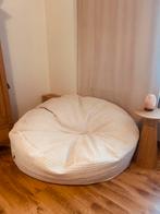 Mega-mammoet zitzak | Big Bertha - Loungepug, Huis en Inrichting, Zitzakken, Ophalen, Zo goed als nieuw, Beige, Zitzak