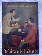 Rare panneau publicitaire en métal Bière de Luxe 1960, Collections, Marques & Objets publicitaires, Utilisé, Enlèvement ou Envoi