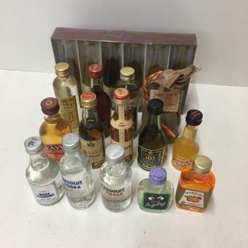 20 Miniatuur Vodka (4x), Dry Sack, ... flesjes - vol beschikbaar voor biedingen