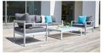 NIEUWE Caldela loungeset in wit aluminium, Tuin en Terras, Tuinsets en Loungesets, Ophalen, 6 zitplaatsen, Bank, Loungeset