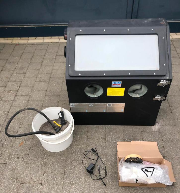 Hbm straalcabine 110L, Doe-het-zelf en Bouw, Gereedschap | Overige machines, Zo goed als nieuw, Ophalen