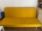 Canapé-lit IKEA NYHAMN – Jaune moutarde – Très bon état, Huis en Inrichting, Ophalen, 150 tot 200 cm, Tweepersoons, Zo goed als nieuw