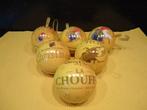 Br.d' Achouffe Set van 6 verschillende kerstballen Chouffe, Verzamelen, Biermerken, Ophalen of Verzenden, Zo goed als nieuw, Reclamebord, Plaat of Schild