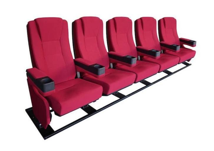 2x Rij van Vijf Zwarte Deluxe Bioscoopstoelen, Diversen, Overige Diversen, Zo goed als nieuw, Ophalen