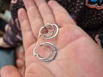Prachtige vintage zilveren cirkel oorbellen 925 gestempeld, Handtassen en Accessoires, Oorbellen, Ophalen of Verzenden, Zo goed als nieuw
