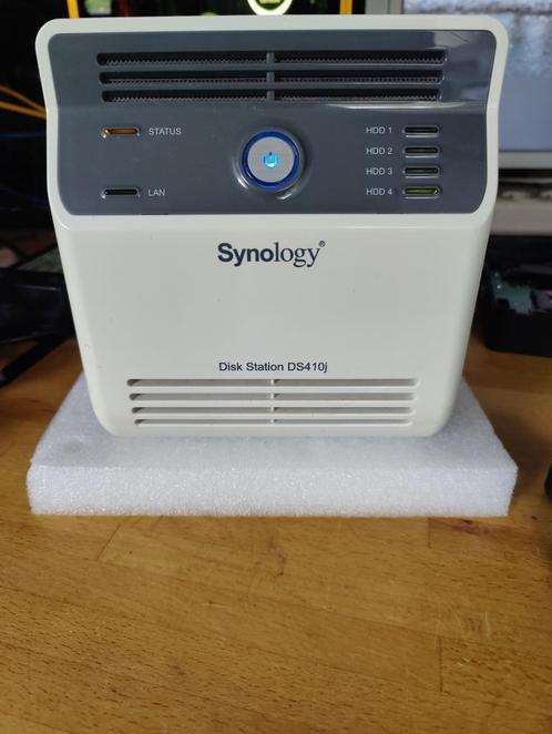 Synology DS410j NAS met 1 schijf van 1 TB en geïnstalleerd b, Computers en Software, NAS, Gebruikt, Ophalen