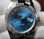 Montre homme Oyster Perpetual Datejust, Ophalen of Verzenden, Zo goed als nieuw, Blauw