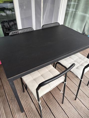 Table et 4 chaises, Maison & Meubles, Tables | Tables à manger, Enlèvement, Utilisé, Quatre personnes, Rectangulaire