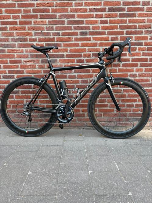 Ridley Fenix 2018 Ultegra M Full Carbon 60mm CUORE Ond gehad, Fietsen en Brommers, Fietsen | Racefietsen, Gebruikt, Carbon, Ophalen