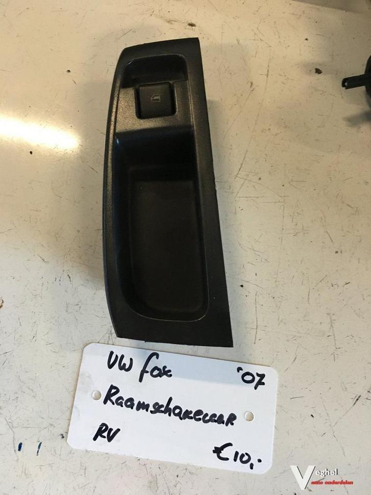 Vw Fox 1.4 2007 Raambedieningsschakelaar Rechtsvoor, Auto-onderdelen, Dashboard en Schakelaars, Gebruikt, Ophalen of Verzenden